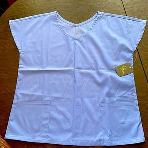 Women’s Jaanuu Ceil Blue Scrub Top